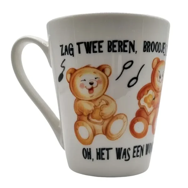 kinderliedjes-mok  Ik Zag Twee Beren, 350 ml.