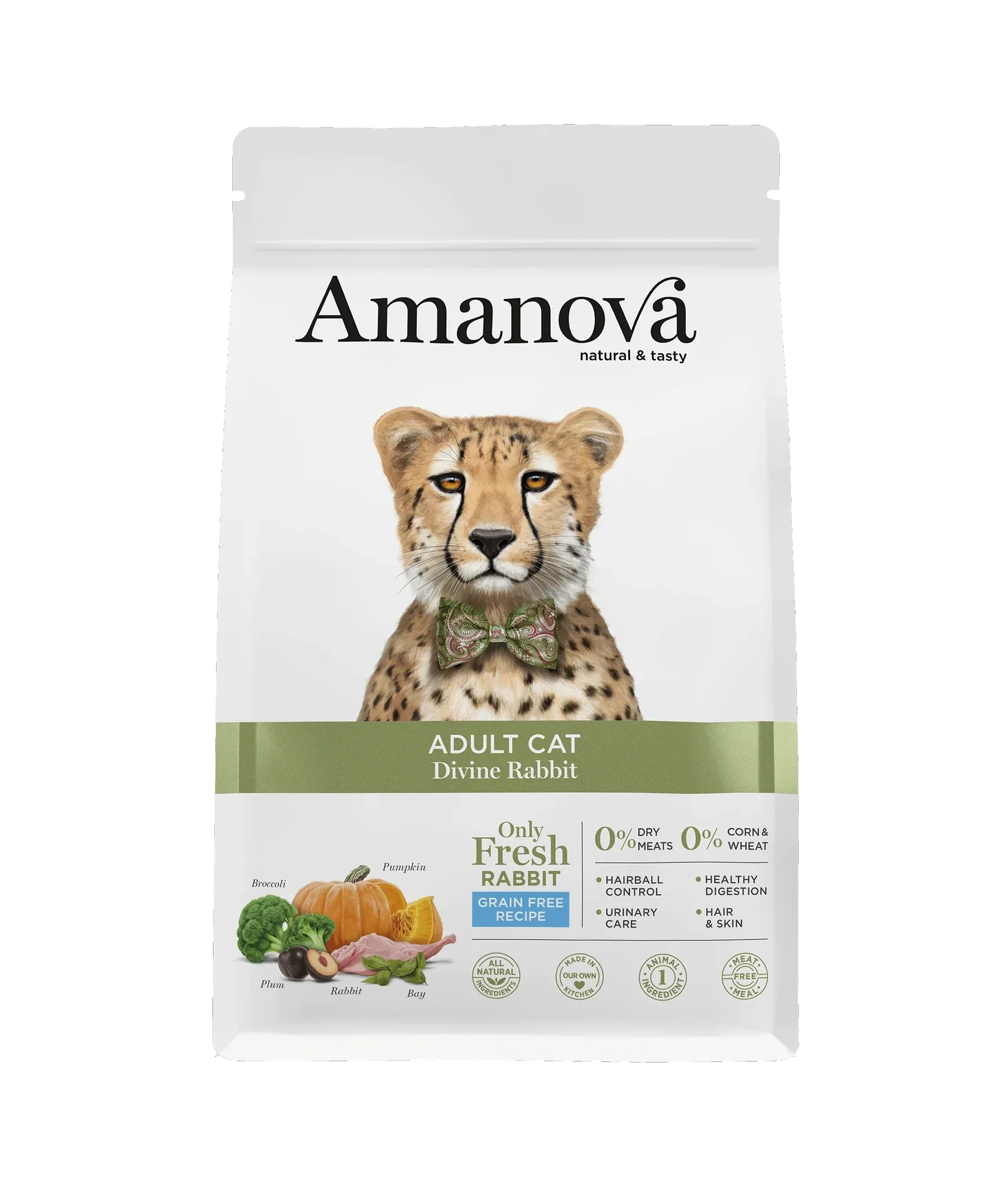 AMANOVA ADULT CAT, DIVINE RABBIT, GRAANVRIJ, 1½ KILO