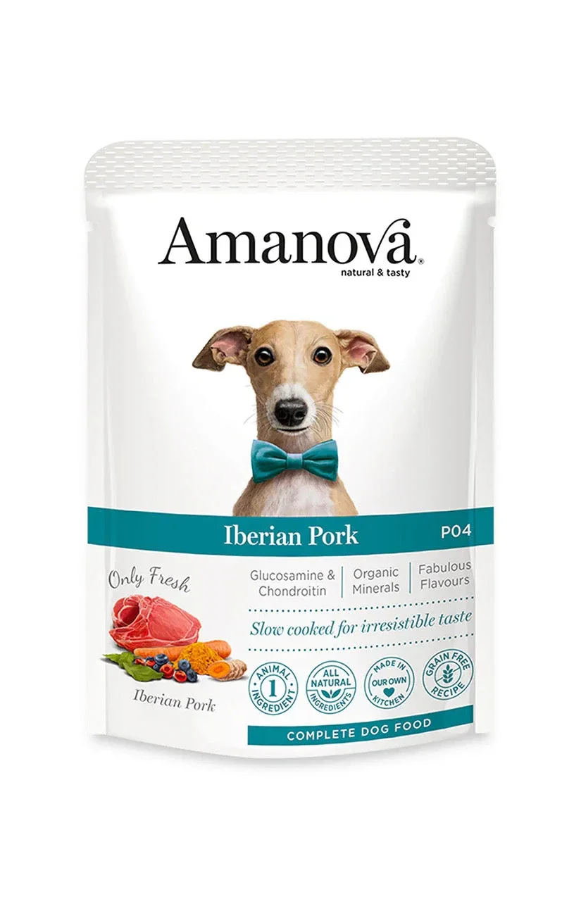AMANOVA POUCH, IBERIAN PORK, GRAANVRIJ, 100 GRAM