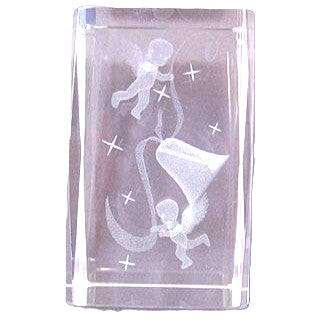 KLOKJE  5 X 8 CM, laserblok