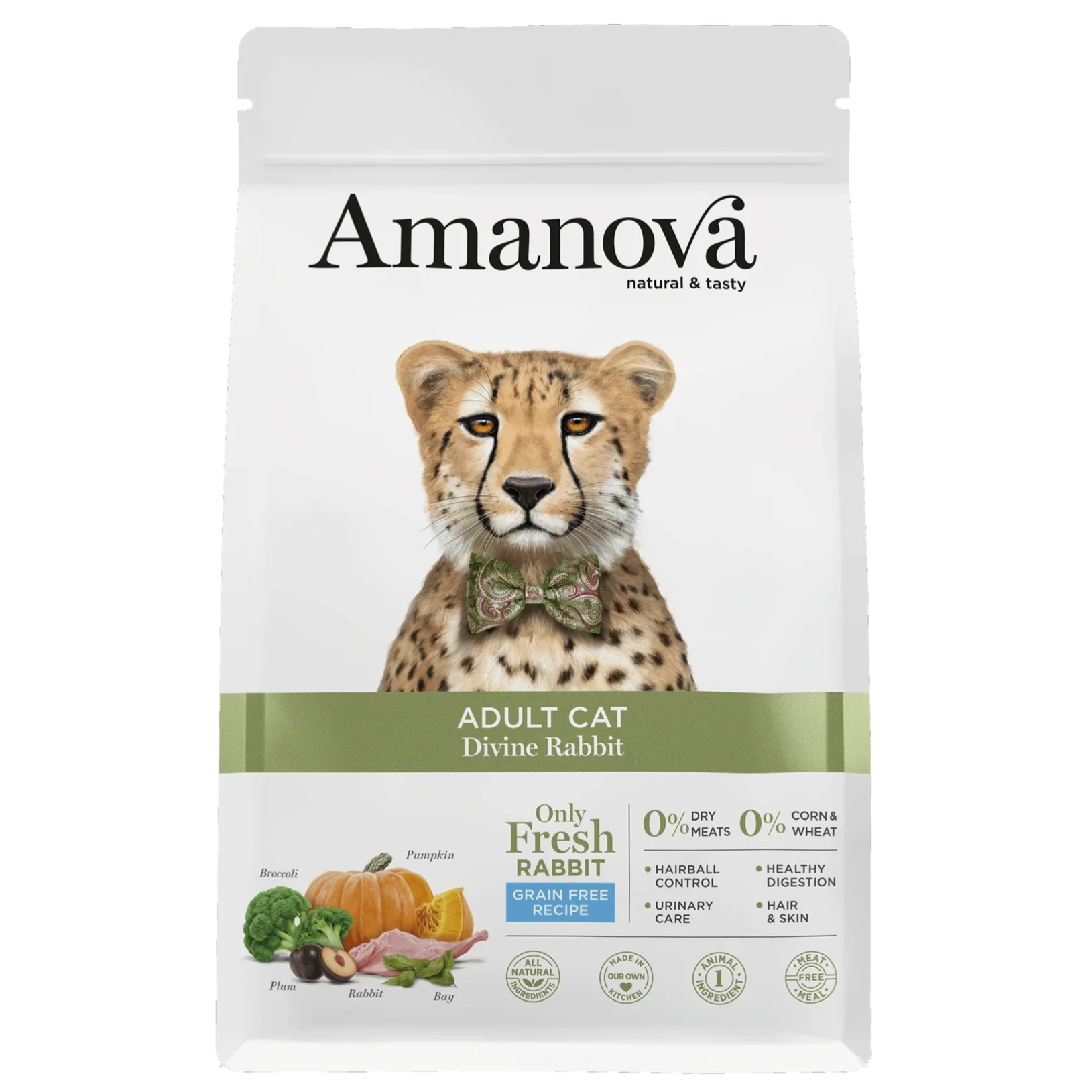 AMANOVA ADULT CAT, DIVINE RABBIT, GRAANVRIJ, 1½ KILO