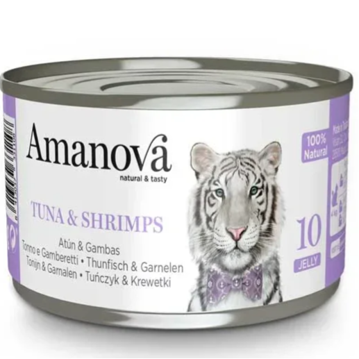 AMANOVA BLIK IN GELEI, TONIJN & GARNALEN, 70 GRAM