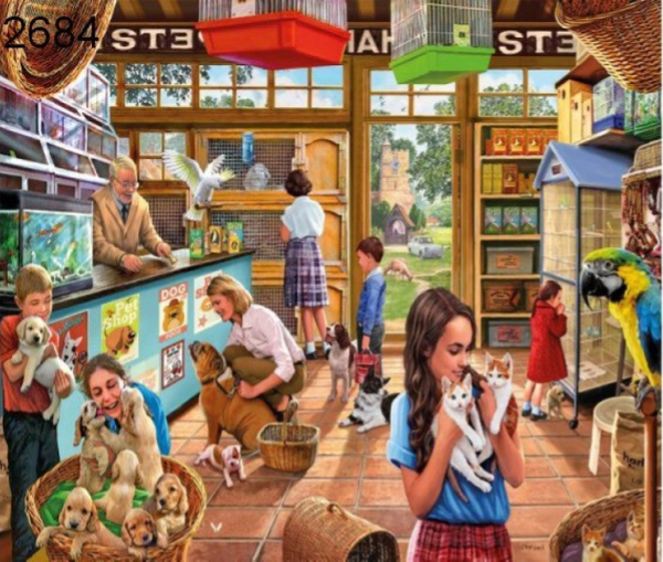 YE OLDE PET SHOPPE, 1000 stukjes, ca. 70 x 50 cm.