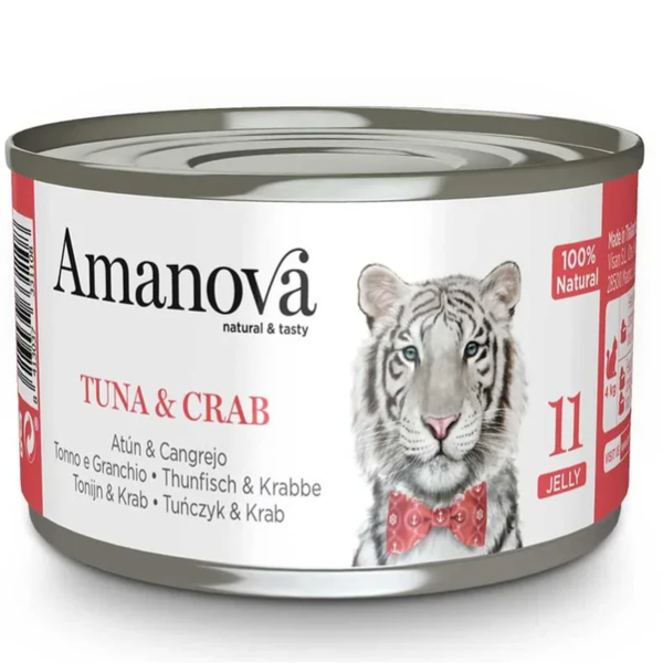 AMANOVA BLIK IN GELEI, TONIJN & KRAB, 70 GRAM