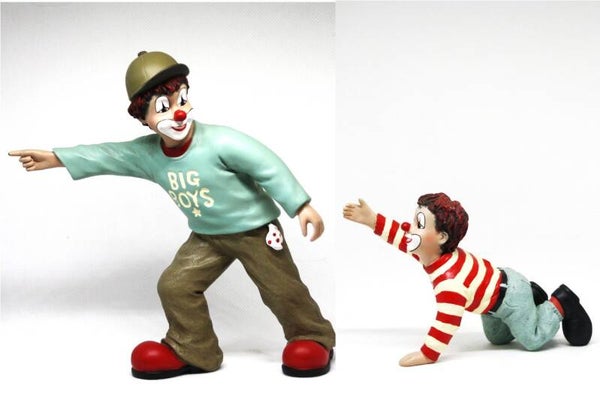 BIG BOY & BROERTJE; SET VAN 2 BEELDJES