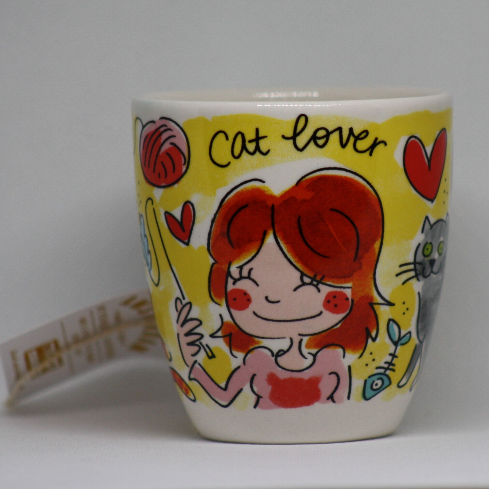 BLOND AMSTERDAM, mok Cat Lover, 200 ml.  8x8x8,5 cm.