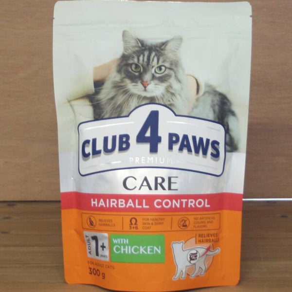 CLUB 4 PAWS PREMIUM ADULT HAIRBALL CONTROL MET KIP 2000 GRAM