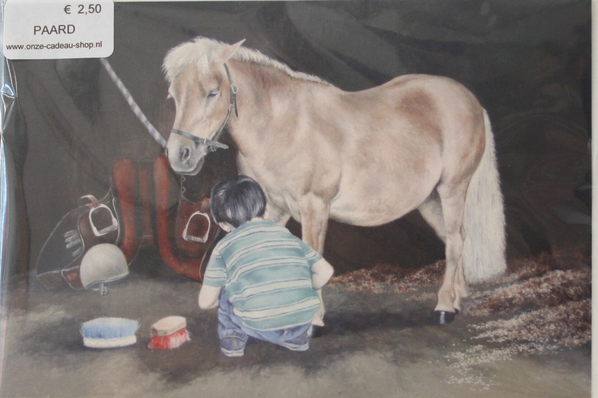 Paard Shoeshine boy