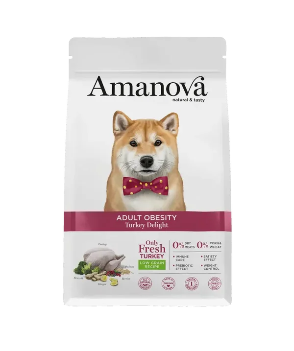 AMANOVA ADULT OBESITY, TURKEY DELIGHT, LOW GRAIN, 2 KILO