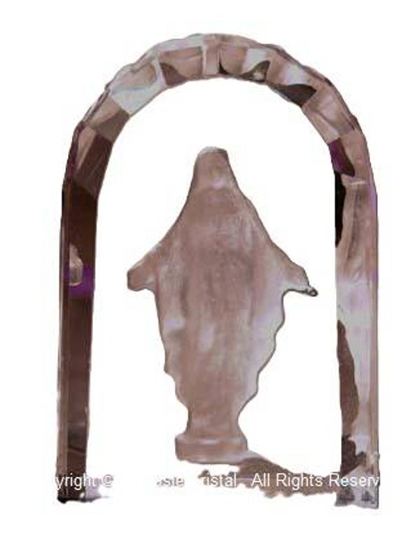 PLATEAU MET MARIA  3 X 4,5 CM, kristal