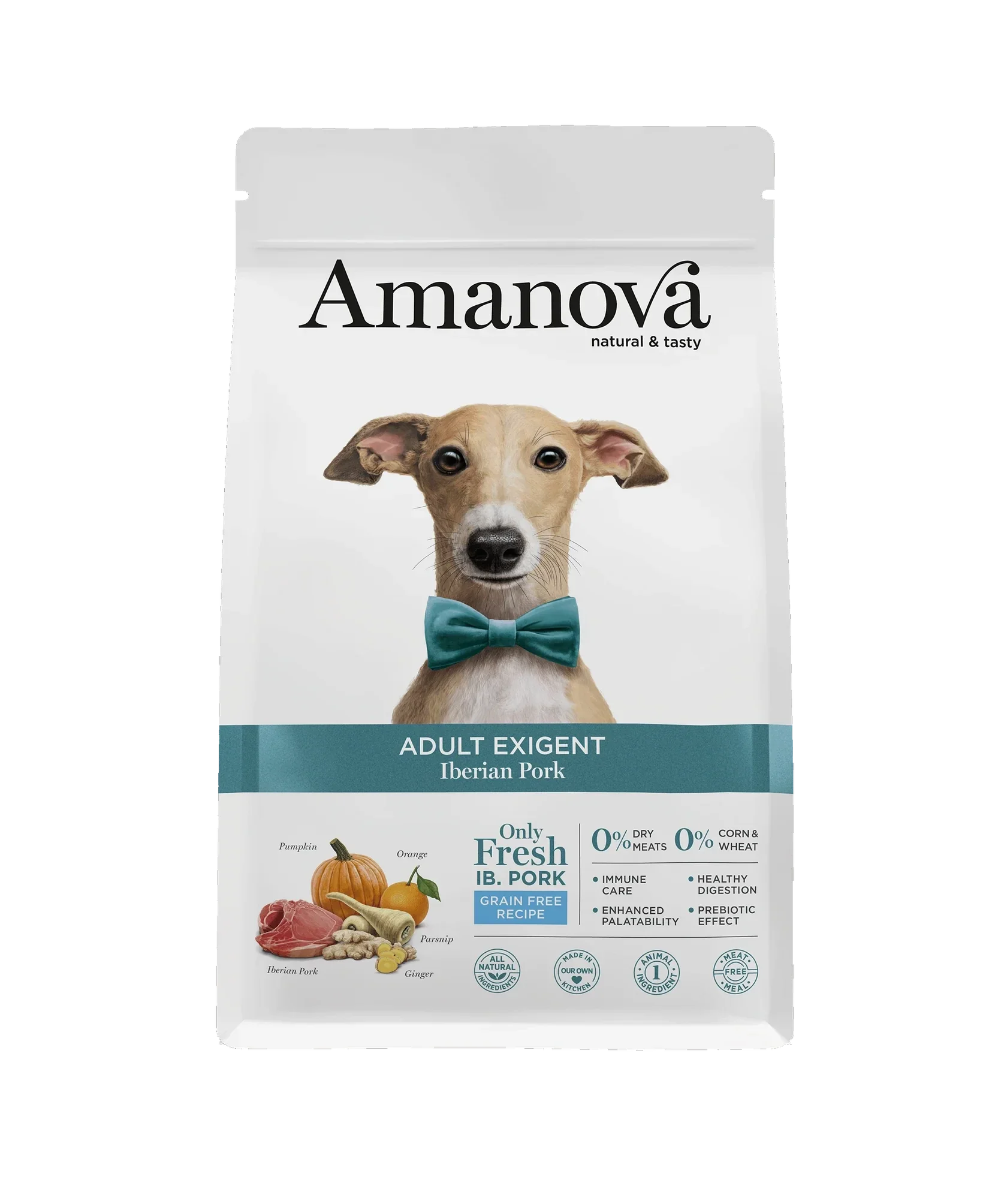 AMANOVA ADULT EXIGENT IBERIAN PORK, GRAANVRIJ, 2 KILO