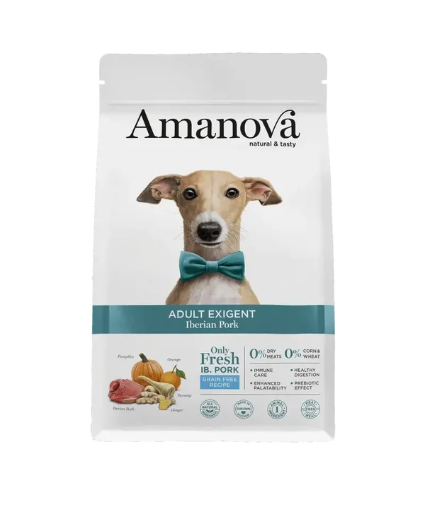 AMANOVA ADULT EXIGENT IBERIAN PORK, GRAANVRIJ, 2 KILO