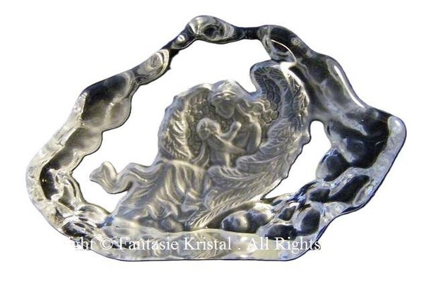 ROTS BESCHERMENGEL / KIND  5,5 X 9 CM, kristal