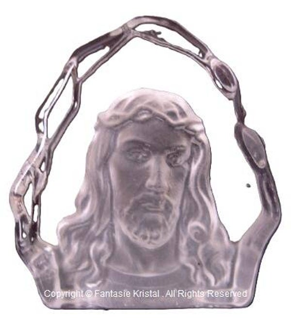 ROTS JEZUS  6,5 X 7 CM, kristal