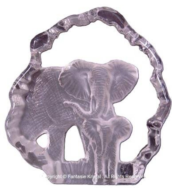 ROTS OLIFANT  7,5 X 9 CM, kristal