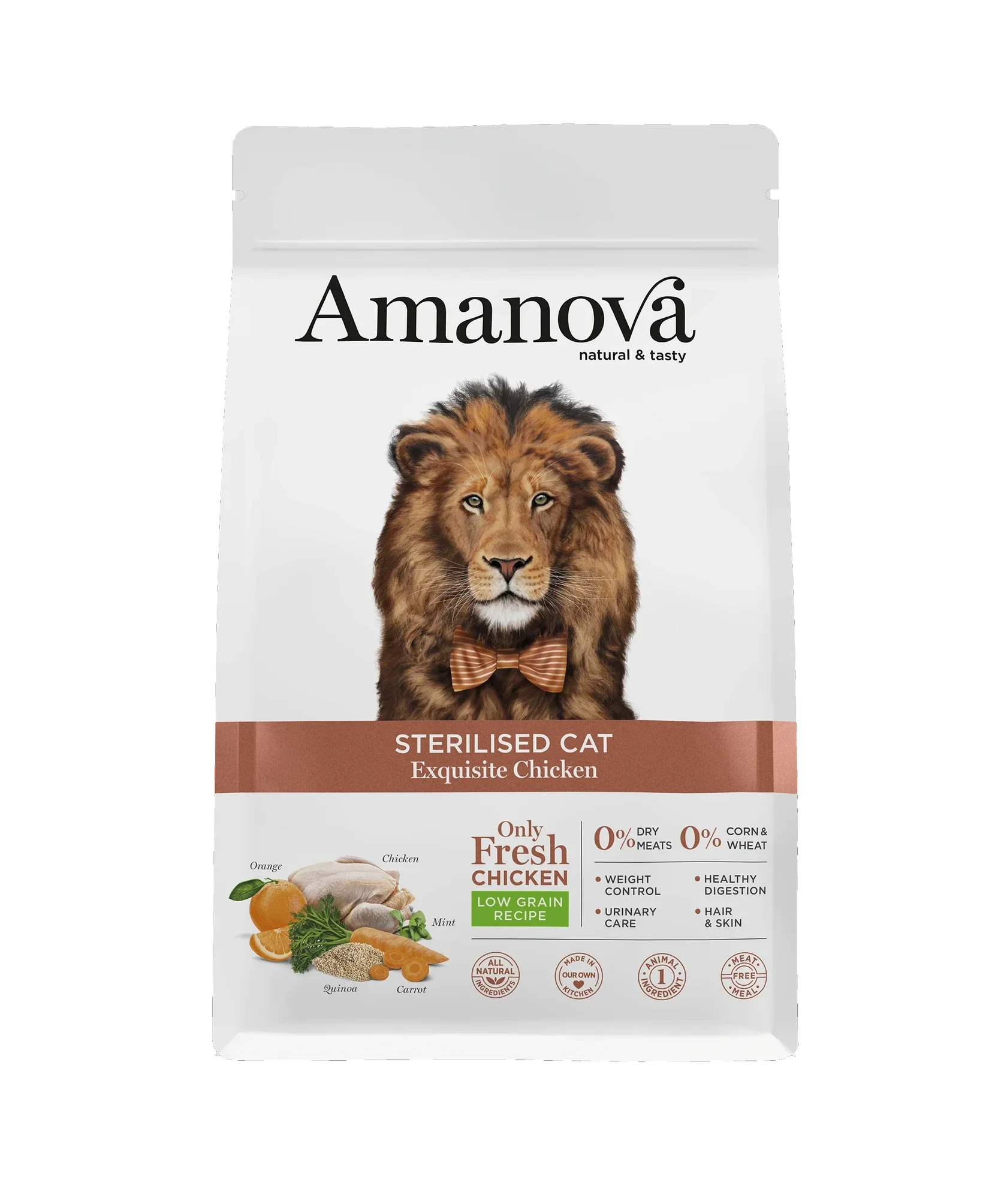 AMANOVA STERILISED CAT, EXQUISITE CHICKEN, LOW GRAIN, 1½ KILO