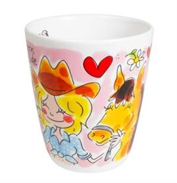 BLOND AMSTERDAM, mok Horse Lover, 350 ml.  9x9x11 cm.