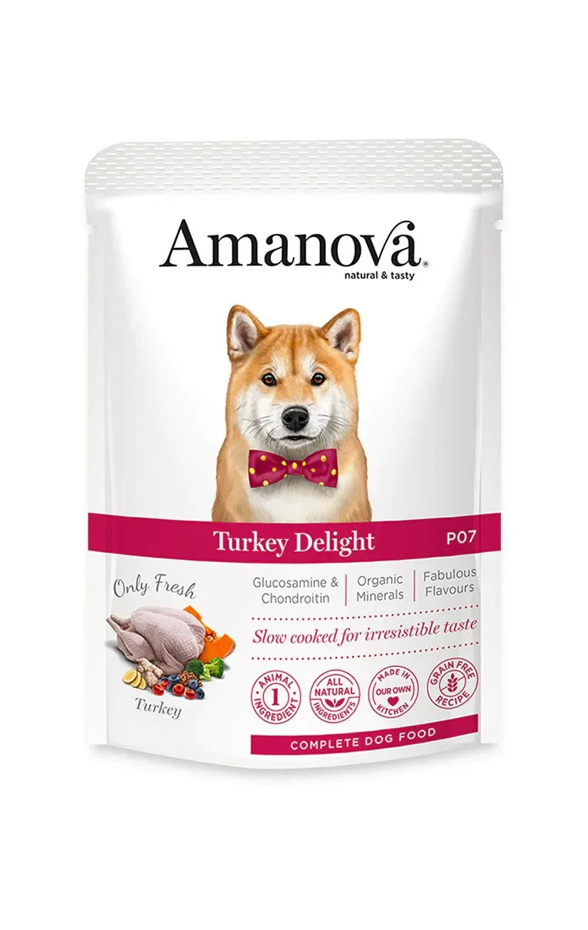 AMANOVA POUCH, TURKEY DELIGHT, GRAANVRIJ, 100 GRAM