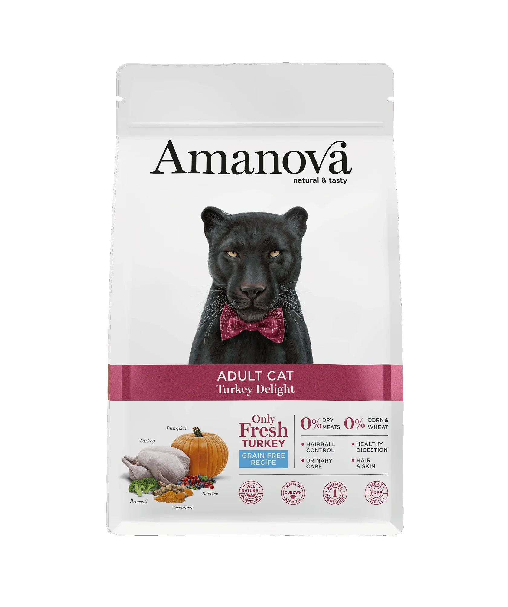 AMANOVA ADULT CAT, TURKEY DELIGHT, GRAANVRIJ, 1½ KILO