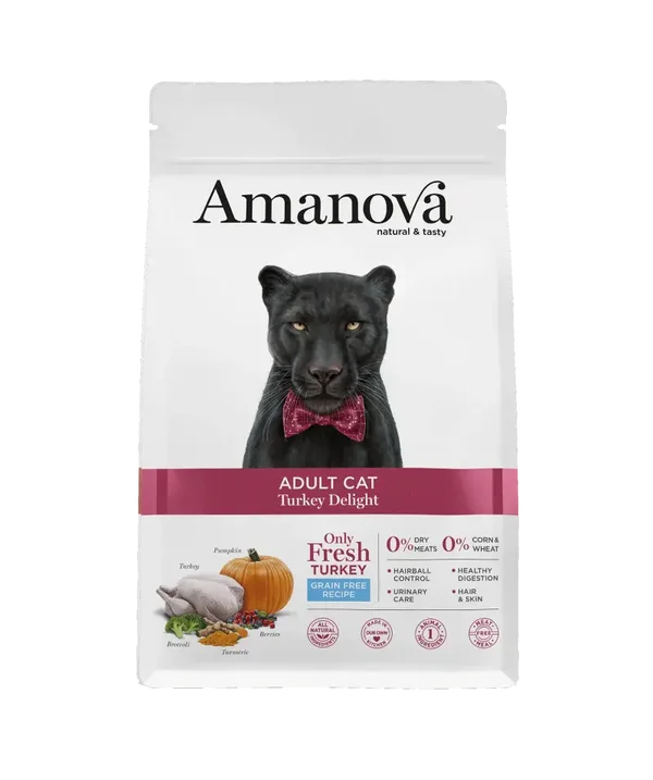 AMANOVA ADULT CAT, TURKEY DELIGHT, GRAANVRIJ, 1½ KILO