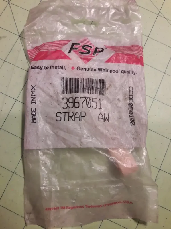 NEW OEM Whirlpool Washing Machine Tub Suspension Snubber Strap – WP3967051 / 3967051