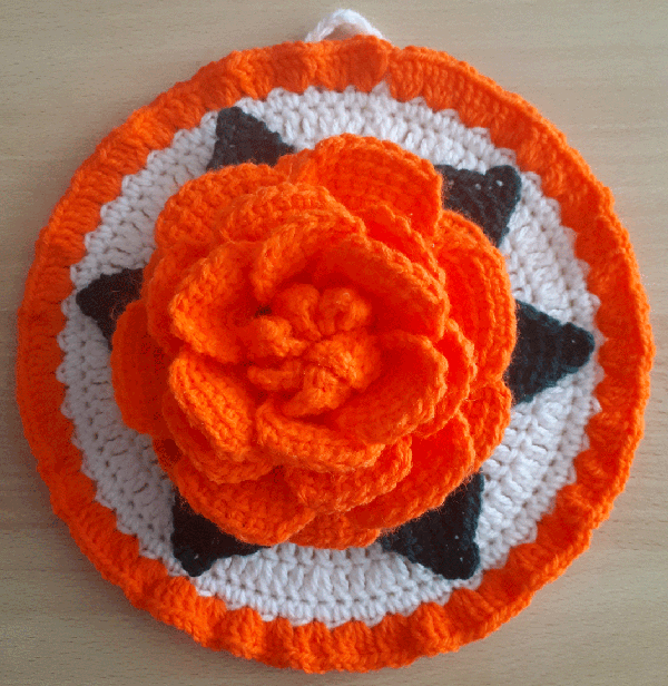 Fensterdekoration "3D-Rose"