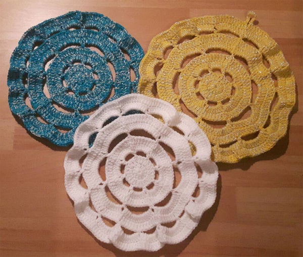 Topflappen-Untersetzer-Deckchen (1 Muster)
