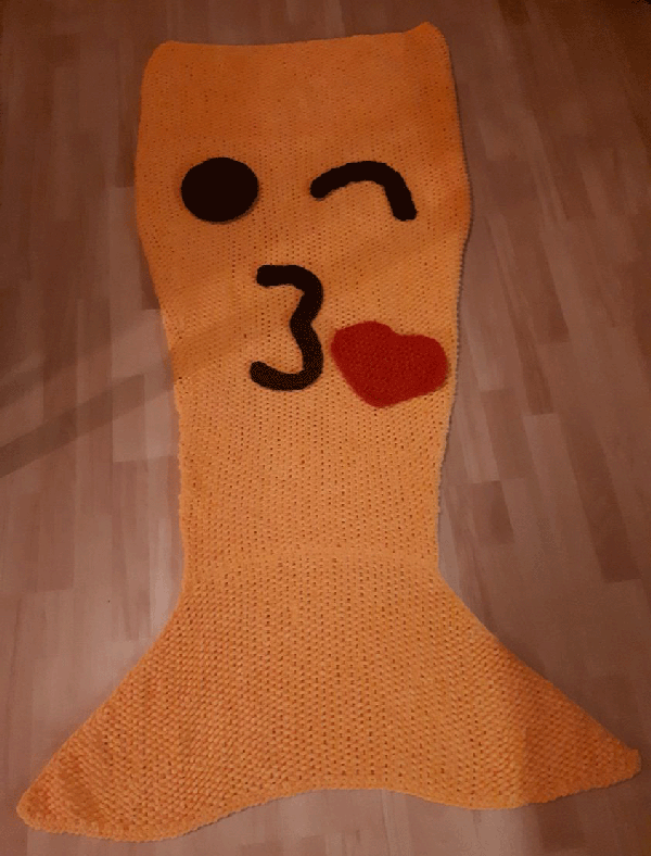 Meerjungfrau-Decke "Emoji"