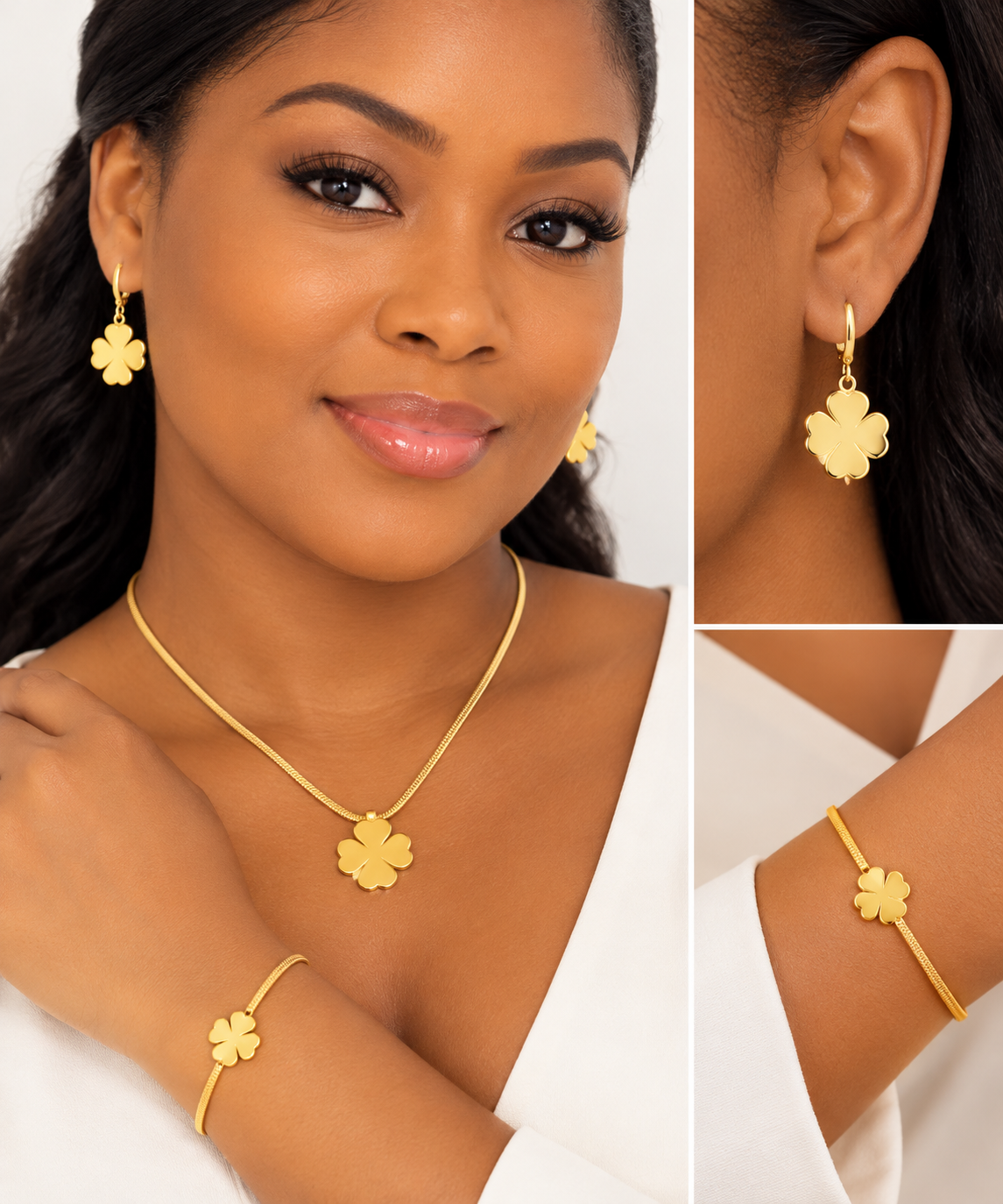 Stainless Steel Gold Set