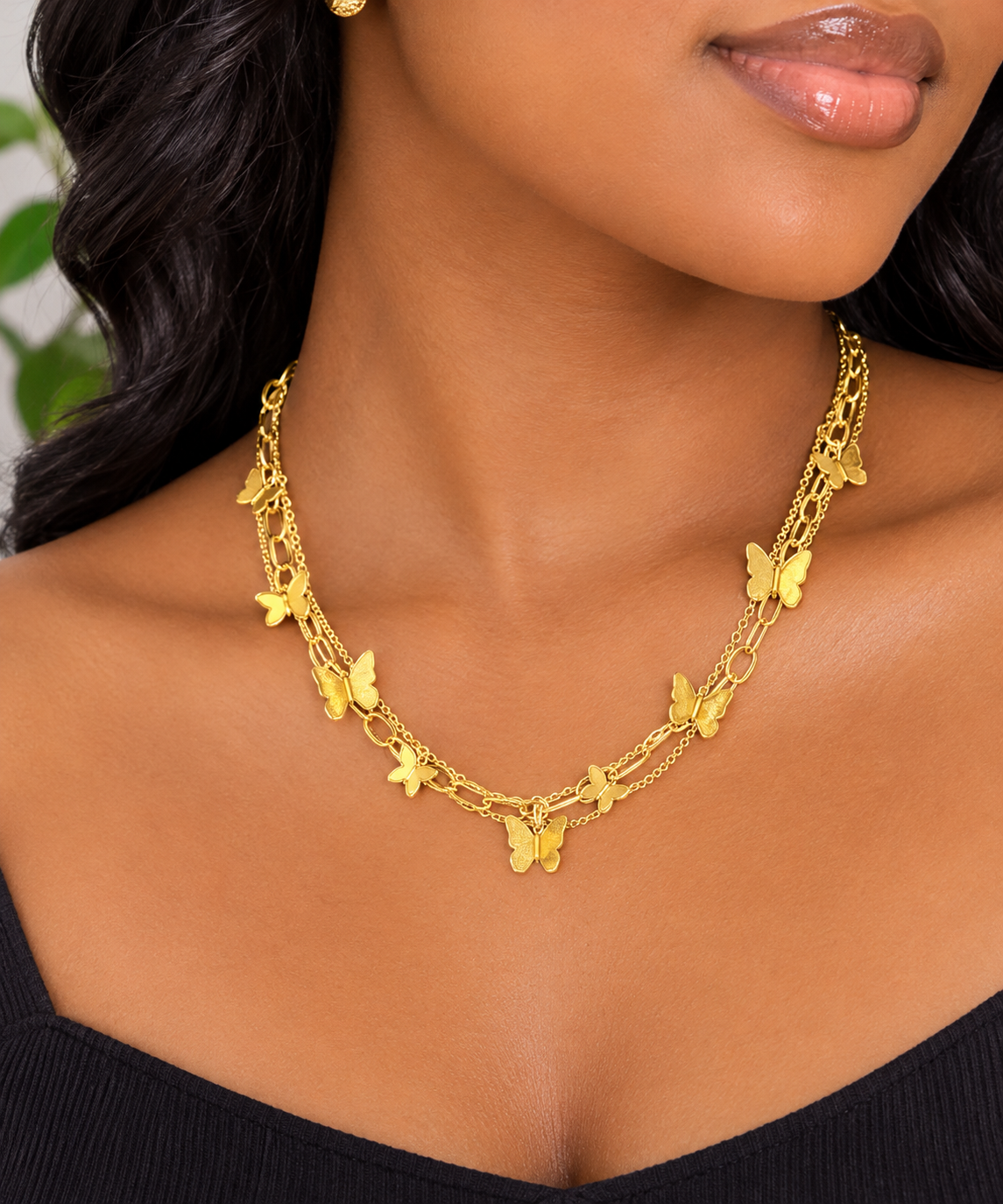 LR4 Gold Stainless Steel Neckless