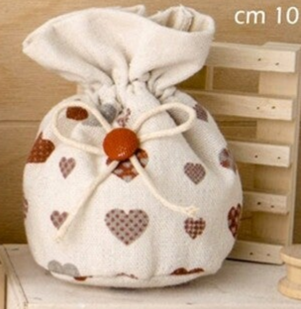 12 SACCHETTI CUORE cm 10 X 10