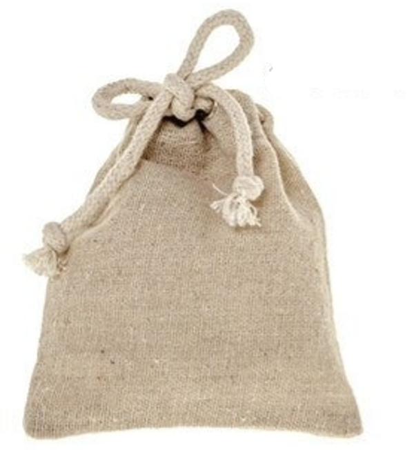 12 SACCHETTI COTONE NATURAL IN 4 MISURE