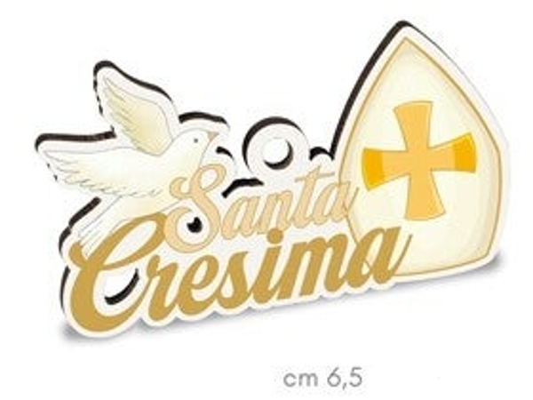 10 APPLICAZIONI IN LEGNO CRESIMA