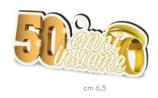 10 APPLICAZIONI IN LEGNO 50° ANNIVERSARIO