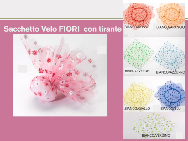 50 SACCHETTI VELO CON TIRANTE