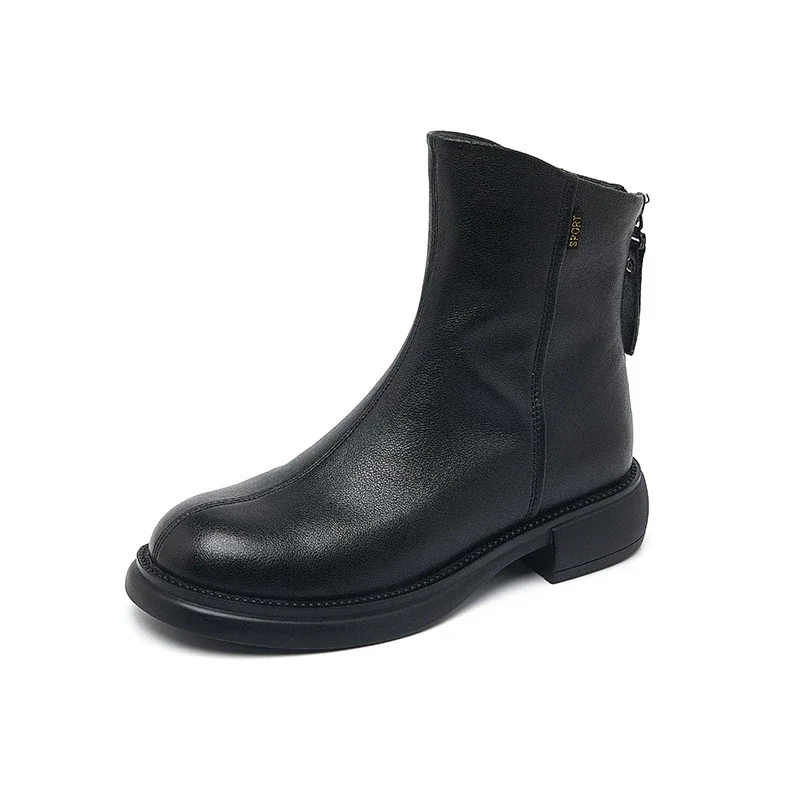 Damen-Stiefel - Echtleder Martin-Stiefel