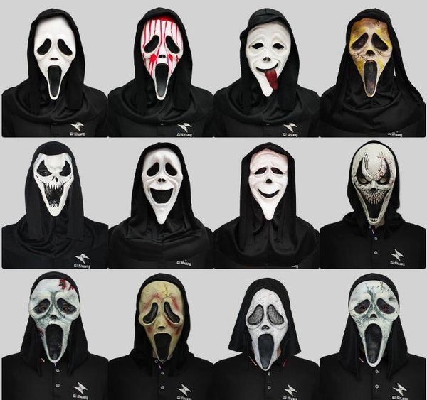 "Scream" Maske in verschiedenen Ausführungen