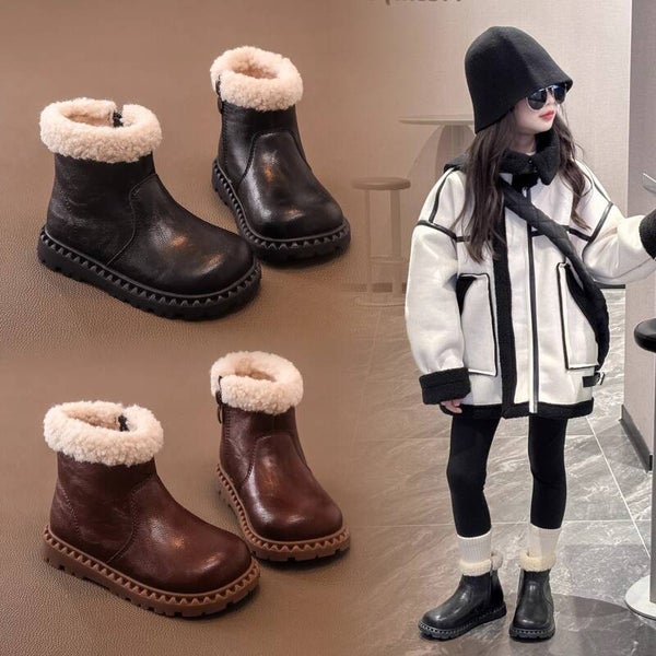 Mädchenschuhe Samt-Baumwollschuhe, Winter Schneestiefel