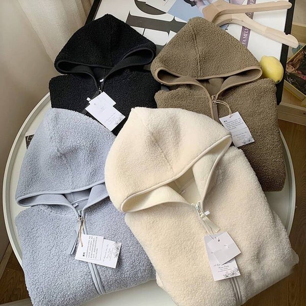 Polarfleece Samtjacke, Sweatshirt für Damen