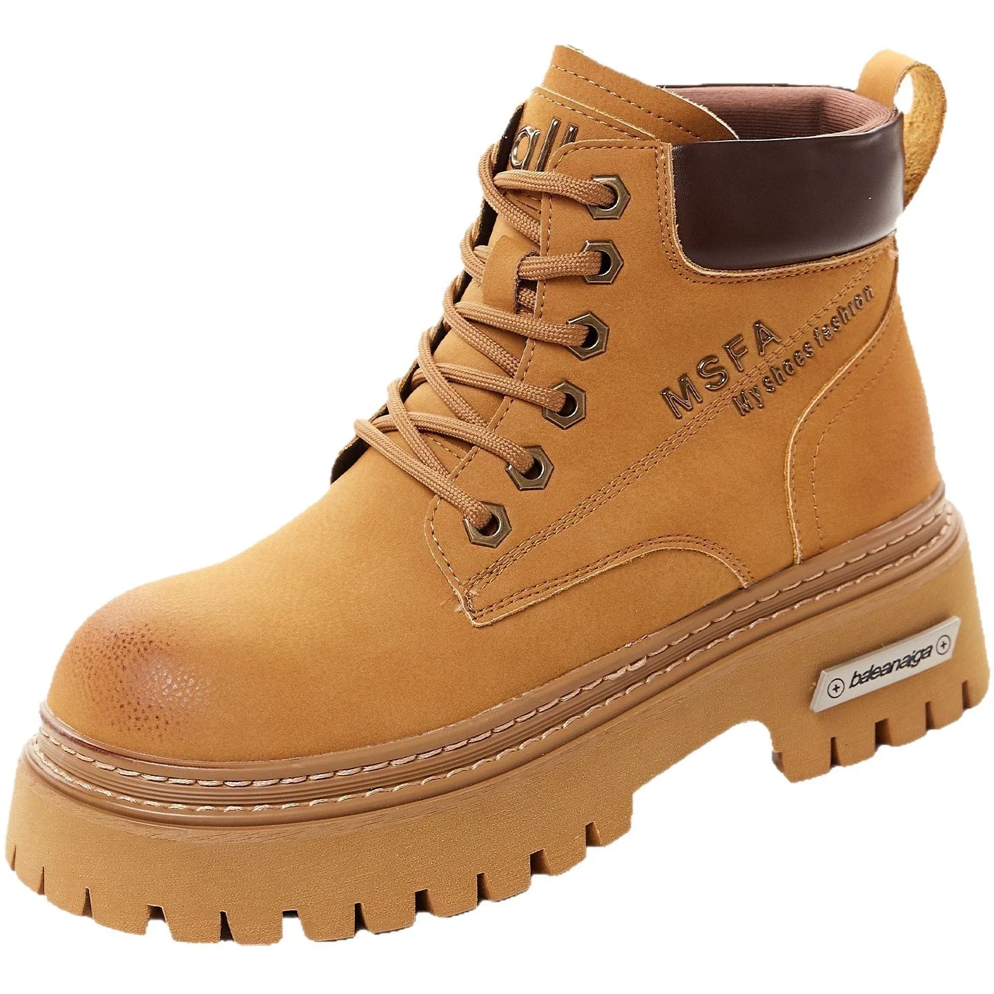 Damen Plateau Stiefel - Timberland Stil