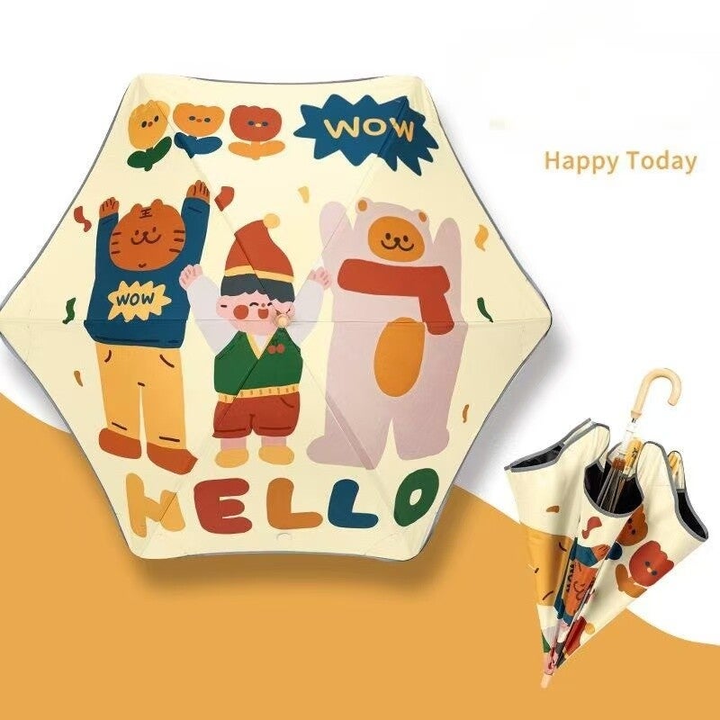 Kinder Regenschirm / Sonnenschirm, abgerundete Ecken