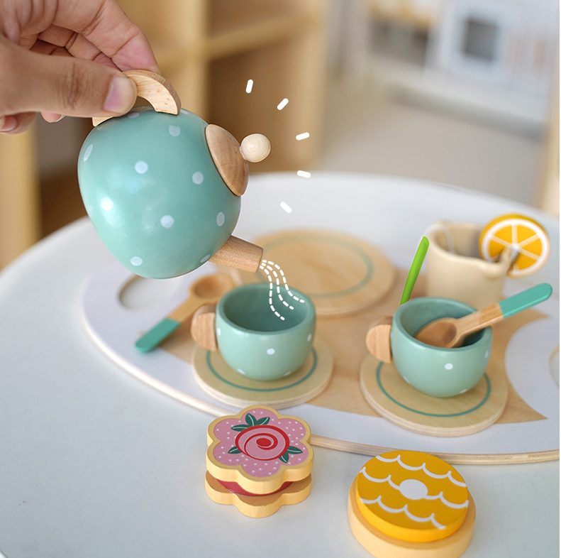 Holzspielzeug  Set, Nachmittagstee