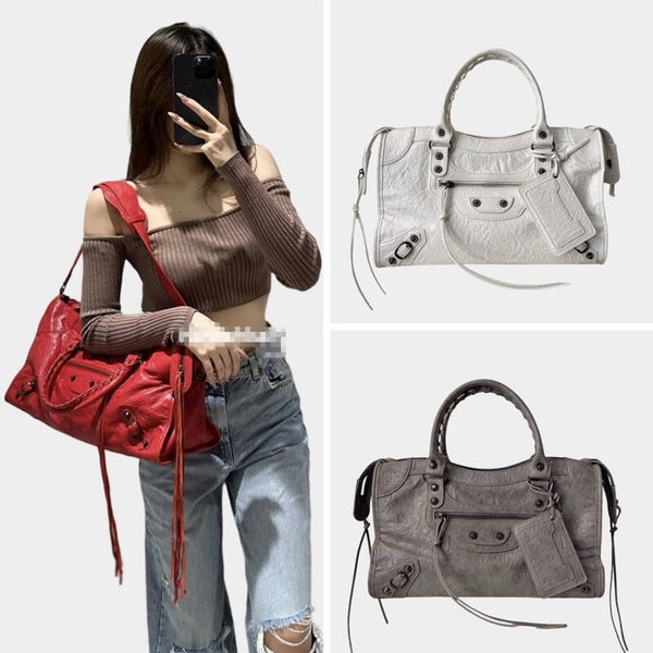 Paris-Nieten Biker Bag – Ins-Chic Tasche