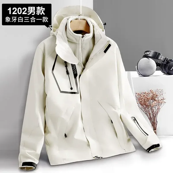 3-in-1 Funktionsjacke für Herren & Damen – Wasserdicht, winddicht, atmungsaktiv & weitschnitt für Outdoor und Bergtouren