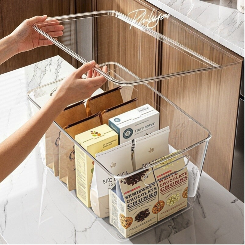 Transparente Aufbewahrungsbox - mit Deckel