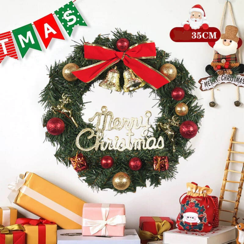 Weihnachtskranz, Türdekoration