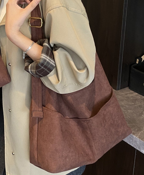 Retro Damentasche, mattierte Tote Bag