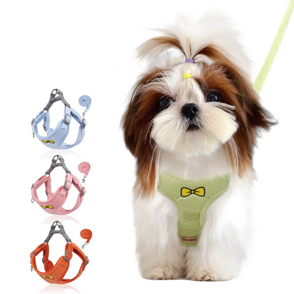 Reflektierender Hunde Brustgurt, mit Leine