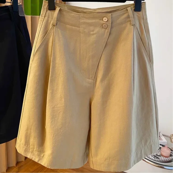 Hochtaillierte Stoffhose für Damen