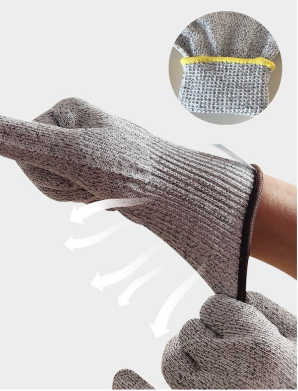 Schnittschutzhände als Arbeitsschutz.